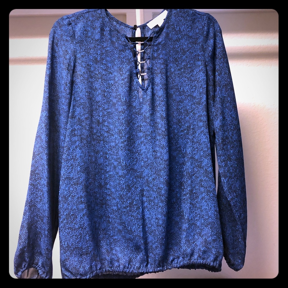 Michael Kors blue blouse